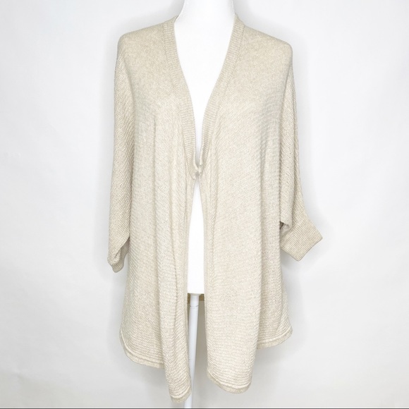 Madewell Seabank Open Front Cardigan Sweater Tan Small - Picture 4 of 14